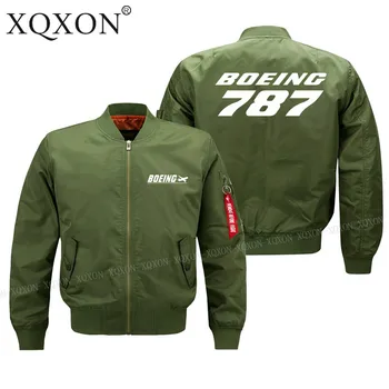 XQXON-2020 HOT PREDAJ Mužov Pilot Bunda BOEING 787 NOVÝ Dizajn Muž, Kabáty, Bundy (Prispôsobiteľný) Jar, Jeseň Zima Obliekať J711