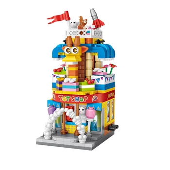 LOZ Mini 485pcs Tehly Ulice Mesta Matica Candy Hra ToyRoom Retail Store Obchode 3D Architektúra Stavebné Bloky Pre Deti, Darčeky, Hračky