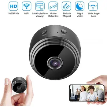 Mini Bezdrôtová IP Kamera 2,4 GHz WiFi 720P Home Security - dohľad noc mobile detection fotoaparát dropshipping