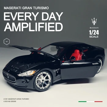 Bburago 1:24 Maserati Quattroporte čiernej zliatiny auto model kolekcie darček hračka die-cast model Vianočný darček