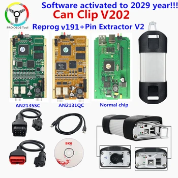 Môžete Klip V202 pre renault CYPRESS AN2131QC Reprog V191 ODB2 Auto Diagnostický Nástroj so Zlatom PCB Môžete klip v202 pre 1998-2019