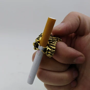 MagiDeal Elegantná Dáma Fajčiar Fajčenie Cigariet Držiak na Prst Prsteň Clip Držiak pre Nikotínu voľnú Ruku