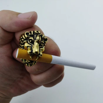 MagiDeal Elegantná Dáma Fajčiar Fajčenie Cigariet Držiak na Prst Prsteň Clip Držiak pre Nikotínu voľnú Ruku