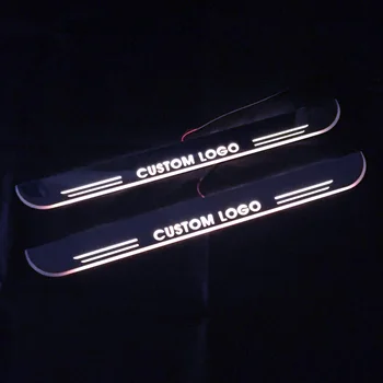 Pre Toyota Corolla Camry Yaris C-H RAV4 Avensis Sienna Prius Hilux Hiace Avalon LED Dvere, Parapetné Šúchať Plechu Dynamické Svetlo Pedál