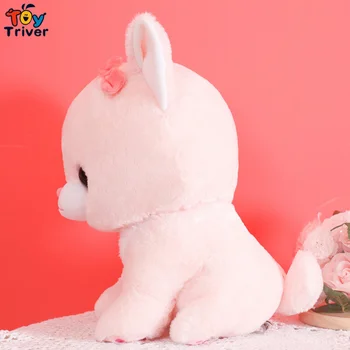 Plyšové Japonsko Fortune Mačka Šťastie, Ružové a biele Mačky Kitty Hračka Plnená Bábiku Baby Detský Dievča, Darček k Narodeninám Domova Triver Kvapka Loď