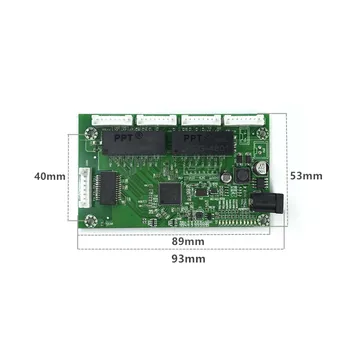OEM PBC 8Port Gigabit Ethernet Switch 8Port s 8 pin spôsob, ako hlavičky 10/100/1000m, Hub 8way moc pin Pcb dosky OEM dierou