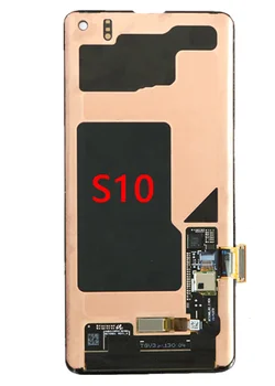 Originálne LCD displej Pre Samsung Galaxy s rezacím zariadením S10 G973 SM-G9730 G973F LCD Displej Dotykový Displej S Rámom Digitalizátorom. S Green Spot Montáž
