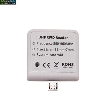 860-960Mhz Mini veľkosť UHF RFID OTG USB Reader na Čítanie Vzdialenosť 0,5 m Prenosné Ručné 6C pasívne Card Reader