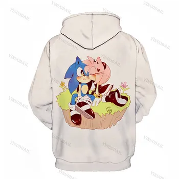 Sonic The Hedgehog 3D Deti Hoodies pre Deti Mikina pre Chlapcov, Dievčatá Potu Shirt Dieťa Narodeninám Hoodies Oblečenie