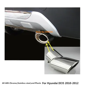 Hot predaj Pre Hyundai IX35 2010 2011 2012 auta kryt šál exteriéru konci potrubia zásuvky venovať nerezová oceľ výfukové tip chvost
