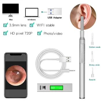 Wifi Ucho Fotoaparát Endoskopu HD Visual Ucho Stick In-Ear Čistenie Endoskopu 720P Cleaning Tool Podporuje PC iOS Iphone Android Telefóny