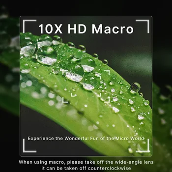 Ulanzi WL-1 širokouhlým 10X Makro 2-v-1 Dodatočné HD objektív pre Sony ZV1 Príslušenstvo Nastaviteľný Objektív