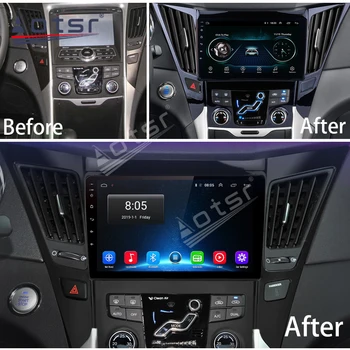 Android 10.0 GPS Navigácie Rádio Prehrávač Hyundai Sonata Rokov 2011-2013, Video Prehrávač, Stereo Headuint zadarmo mapu Postavený v Carplay dsp