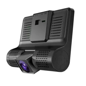 Automobilové DVR 3/2 Objektív Kamery 4.0 Inch Dash Fotoaparát, Dual Objektívom s Spätné Kamery videokamery Auto Rekordér DVR Dash Cam