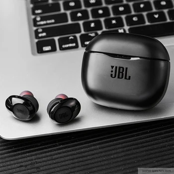 JBL T120TWS Pravda, Bezdrôtová Bluetooth Slúchadlá NALADIŤ 120 TWS Stereo Slúchadlá Bass Sound Headset s Mikrofónom Plnenie Prípade