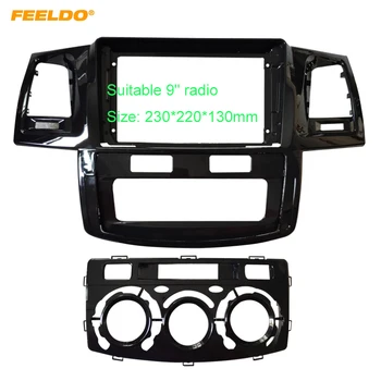 FEELDO Auto Rádio Audio Fascia Rám Adaptér Pre Toyota Hilux VIGO 9