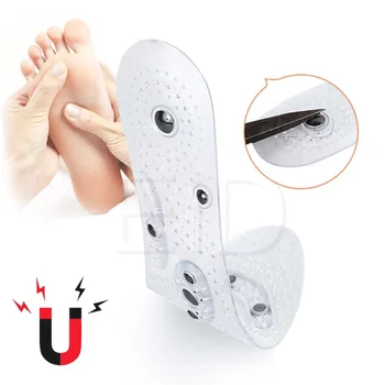 EiD Unisex Magnetické Masážne Vložky Nohy Akupresúra Obuvi Podložky Terapia Chudnutie Vložky pre chudnutie Transparentná Modrá Čierna
