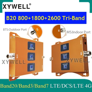 Nové!! Tri-Band B20 800/1800/2600mhz 4g Signálu Celulárnej siete Booster LTE DCS 4G Celulárnej Zosilňovač 4g mobilných telefónov GSM Repeater 2g, 3g, 4g