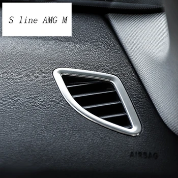 Auto styling sieťovej Zásuvky Výbava Interiéru Prerobit odvzdušňovací Rám Dekorácie, Nálepky Kryt Pre BMW X1 F48 2016-2018 auto Príslušenstvo