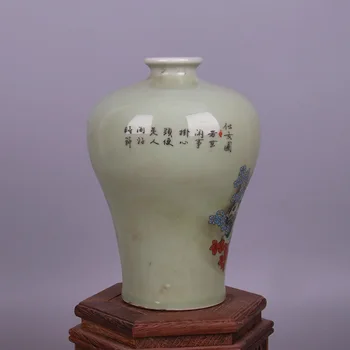 Qing Tongzhi pastel pheonix a historické krásy imitácie starožitného porcelánu Jingdezhen displej zber