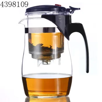 Hot predaj 500 ml-1000 ml žiaruvzdorného skla, domácich kanvicu s platnými office filter bubble tea pot prenosné kungfu pohár