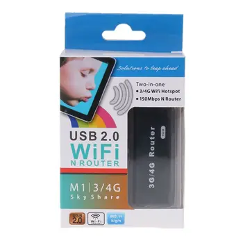 Mini Prenosné 3G WiFi prístupového bodu siete Wlan AP Klient 150Mbps USB Bezdrôtový Smerovač nové