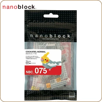 Nové Nanoblock Cockatiel NBC-075 Anime Diamond Mini Micro-Veľké Stavebné Bloky, Kreatívne Hračky Pre Chlapca