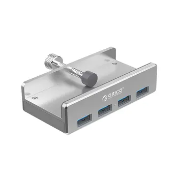 ORICO MH4PU Hliníkové 4 Porty USB 3.0 Klip-typ ROZBOČOVAČ Pre Desktop, Notebook Klip Rozsah 10-32mm S 150 cm Dátum Kábel darčekový balíček