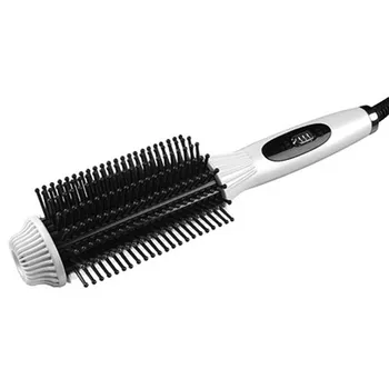 Profesionálny Sušič Vlasov Kefa 2 V 1 Hair Straightener Curler Špirála Volumizer Hot Vlasy Hrebeňom Styling Curling Ploché železo