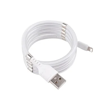 2020 Nový Typ C Kábel USB-C Magnetické Prenosné, Jednoduché-Coil plnenie údaje supercalla magnet Kábel pre Samsung S20 Huawei P40 Mate 30