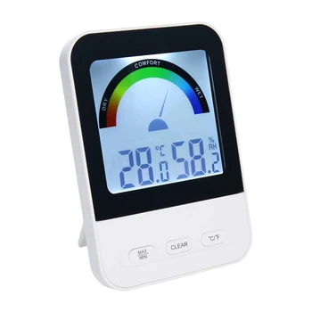 Mini LCD Vnútorný Teplomer Vlhkomer Domov Teplota Vlhkosť Monitor