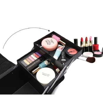 Profesionálne Prenosné Make-Up Organizátor Bolso Mujer Kozmetická Taštička Cestovné Veľkokapacitný Úložný Vak Kufor