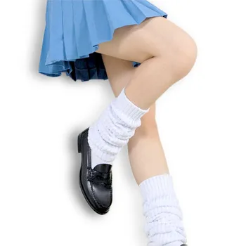 Japonsko high School Girl Servítky Ponožky Voľné Topánky, Pančuchy, Cosplay Dievča Študent Osadenie Leg Warmers