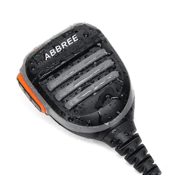ABBREE Rainproof Reproduktor Mikrofón Mikrofón pre baofeng DMR Digitálne Walkie Talkie DM-1701 DM-860 prenosné Rádio