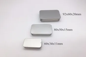 Veľkosť: 60x34x11mm mini posuvné tin box malý balzam na pery box kozmetické balenie kovové puzdro