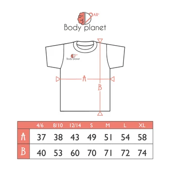 AR + Tela Planéty T-shirt augmented reality vzdelávania. Objavte vo vnútri vášho tela s magic T-shirt!