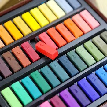 24/48 color nastavte mäkký prášok stick, farebné kriedy, pastel hliny, maľovanie pero pigment, Náčrt, Art Materials