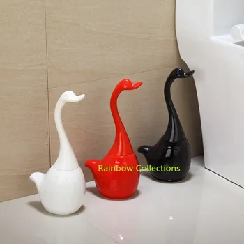 17*11.5*35 cm Tvorivé Swan, keramiky, Plastu Vysokej kvality, Dlhá rukoväť wc držiaky kúpeľňa Základňu pre Domácnosť na Čistenie Náradia