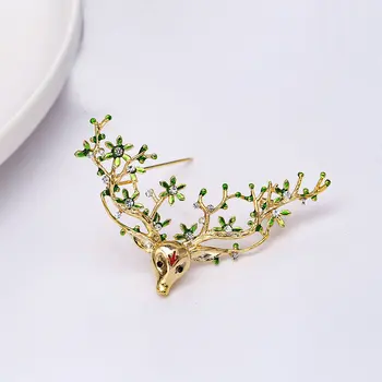 SINZRY horúce módne šperky príslušenstvo roztomilý cubic zirconia elegantné jeleň šaty brošne pin kórejský štýlový šperk