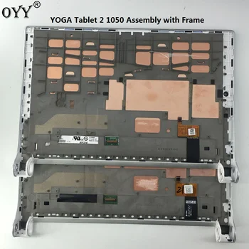 Používa Displej LCD Panel Monitor Dotykový Displej Digitalizátorom. s montážou rámu Pre Lenovo Yoga tablet 2 1050 1050F 1050L 1050LC