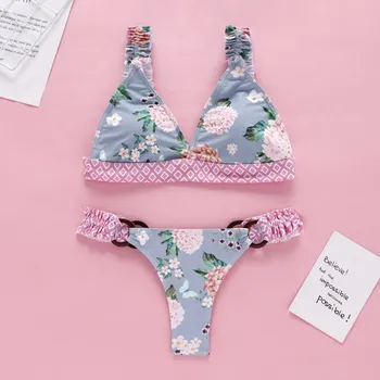 2020 Dievčatá Elegantné Tlač Bikini Set Plavky Ženy plavky dámske plavky maillot de bain plávanie oblek pre ženy biquini