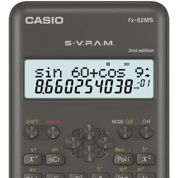 Vedecká kalkulačka CASIO FX-82MS 240 funkcií 2 riadku displeja povolené pre EGE non-programmable