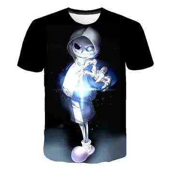 3D Undertale Sans deti t-shirt roztomilý módne unisex 3D baby chlapci t-shirt harajuku detské oblečenie šaty letné topy camisetas