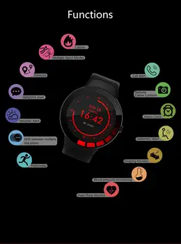 E3 Smart Hodinky Počasia zobrazenie mužov, Vodotesný IP68 Smartwatch Športové Hodinky Srdcovej frekvencie, krvného tlaku kyslíka v krvi, zdravia tracker