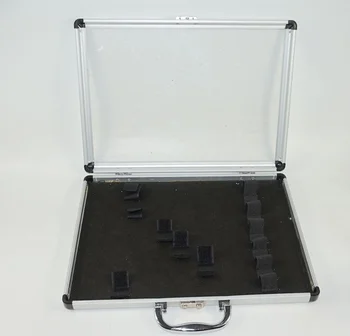 Aktovky business OL box čip kabelka hliníkovej zliatiny Pevného Roll pvc transparentné