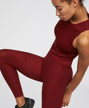 Pôvodné Vyvážané Značky Ženy bezšvíkové telocvični legíny jogy legíny športové nohavice top nastaviť fitness nádrž víno farby značky telocvični súbor