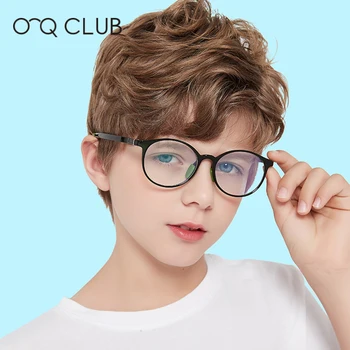 O-Q KLUB Deti Okuliare, Anti-Modré Svetlo Počítač Okuliare TR90 Nastaviteľné Nohy Pohodlné Chlapci Dievčatá Okuliare TR5108