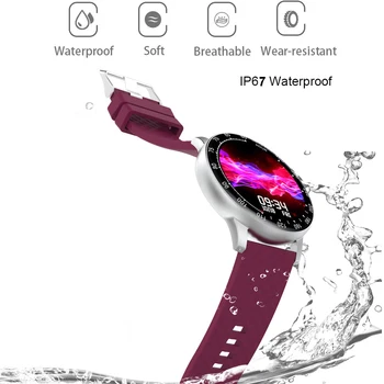 2020 Smart Hodinky Muži Ženy Krvný Tlak Fitness Tracker Smartwatch Vodotesný IP68 plne Dotykový Športové Hodinky Pre Android IOS