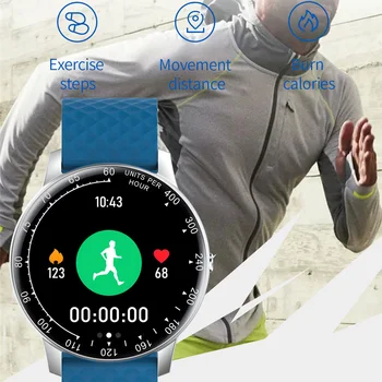 2020 Smart Hodinky Muži Ženy Krvný Tlak Fitness Tracker Smartwatch Vodotesný IP68 plne Dotykový Športové Hodinky Pre Android IOS