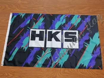 HKS vlajka 90x150cm s 100D Polyester vlastné digitálna tlač jednej strane zástavy